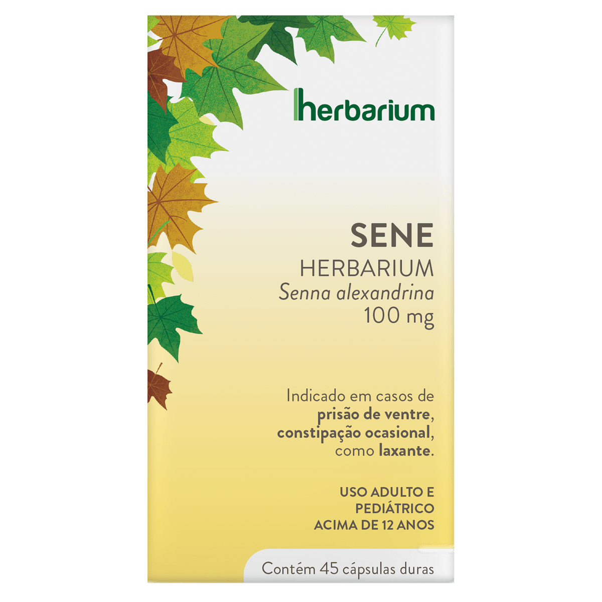 Laxante Sene Herbarium 300mg 45 Cápsulas
