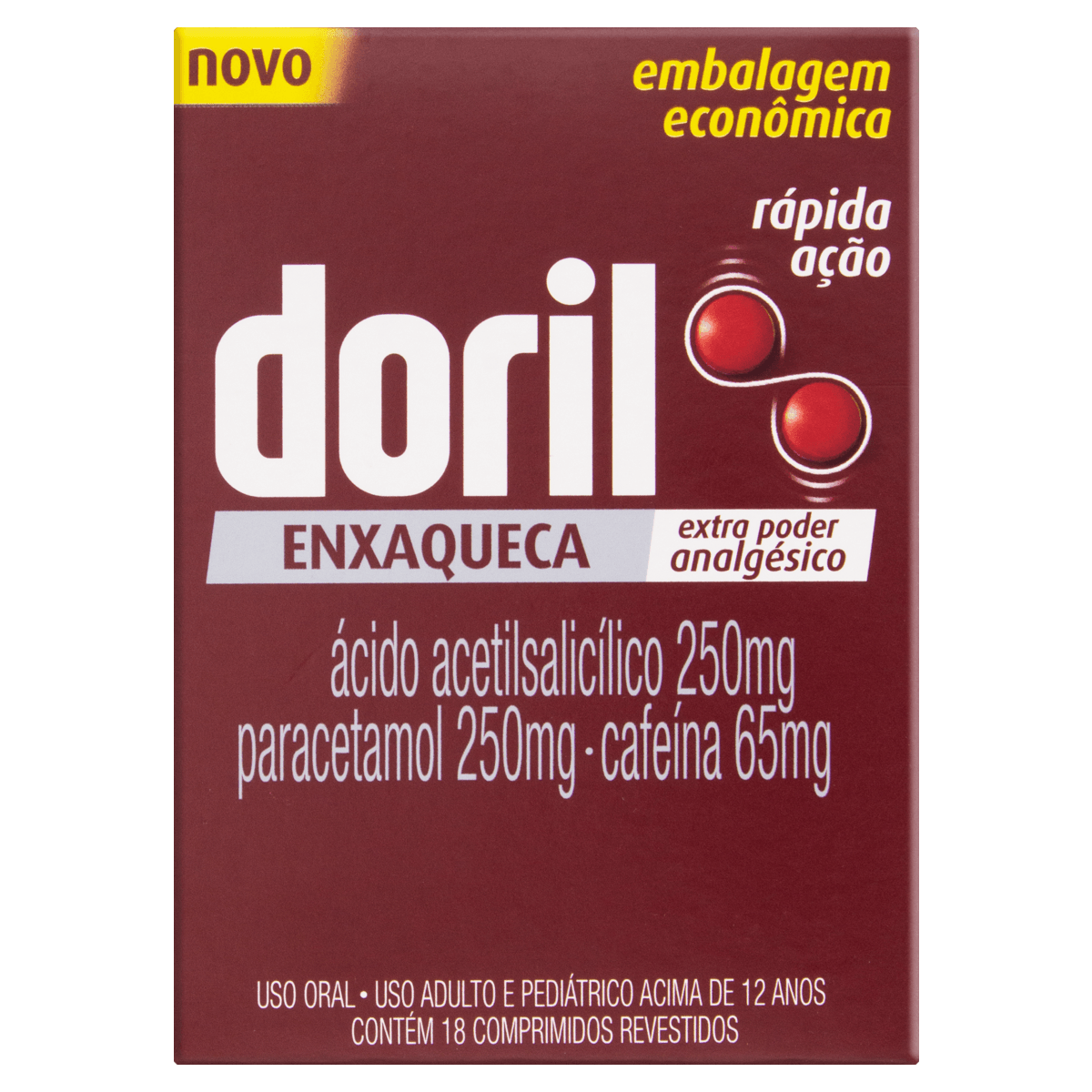 Doril Enxaqueca Cosmed Caixa 18 Comprimidos Revestidos