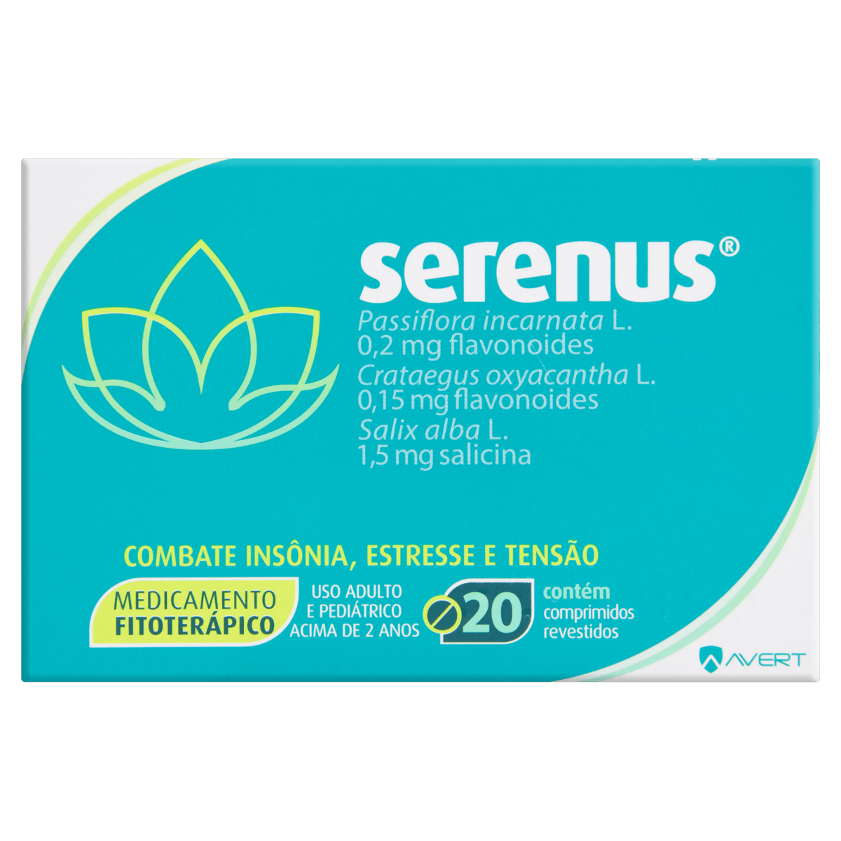 Serenus Avert Caixa 20 Comprimidos Revestidos