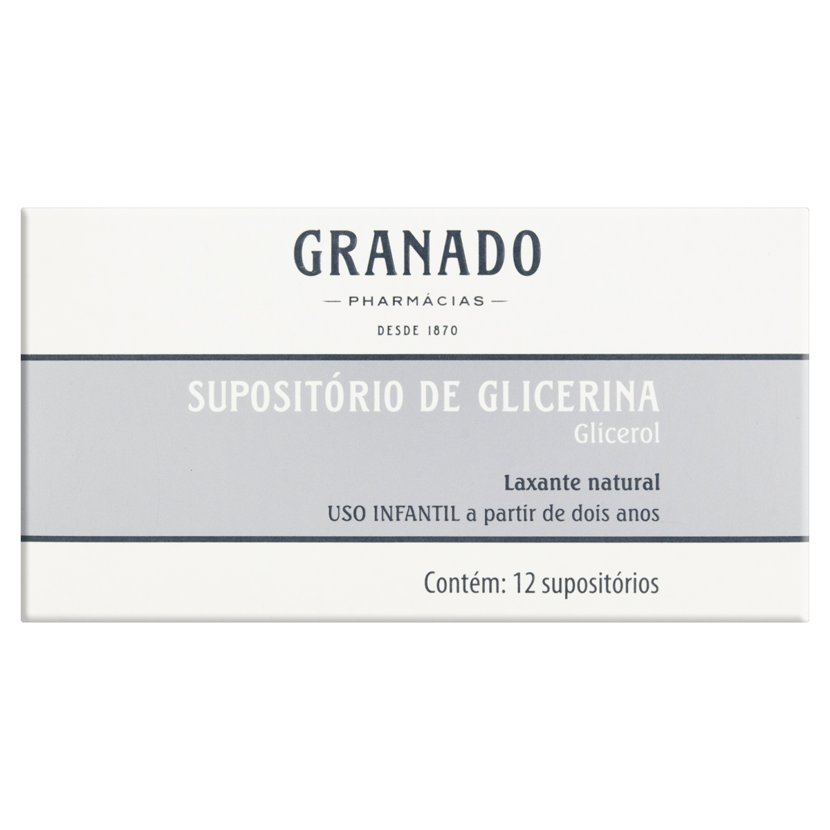 Supositório Laxante Infantil Glicerina Granado 12 Unidades