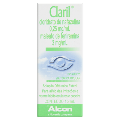Claril 0,25 + 3mg Solução Oftálmico Gotas 15ml