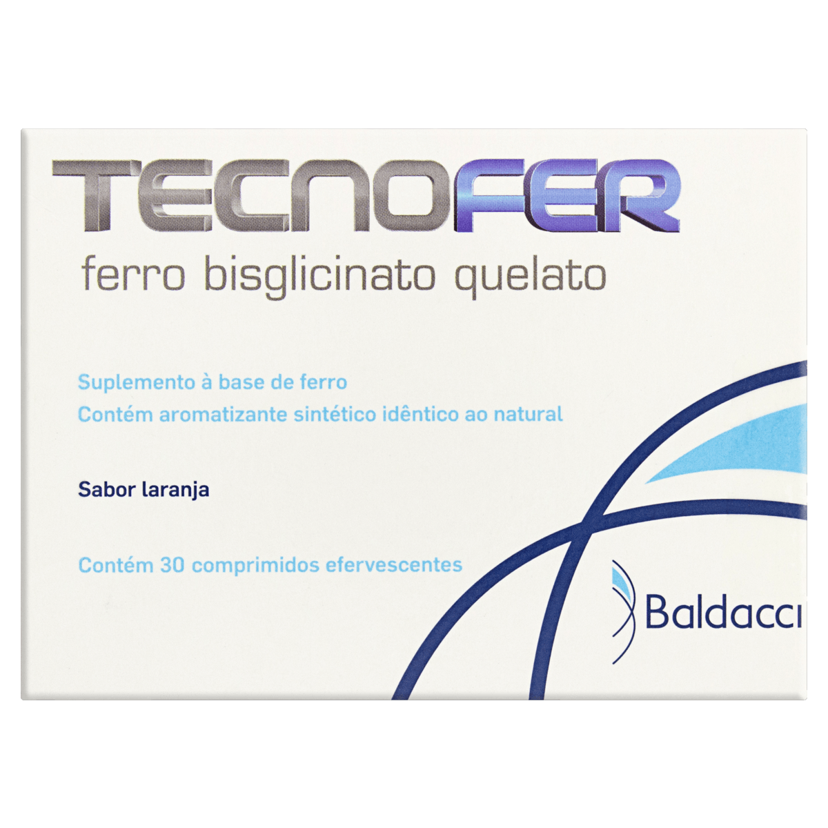 Suplemento Ferro Bisglicinato Ferroso Tecnofer 14mg Comprimido Efervescente 30 Unidades
