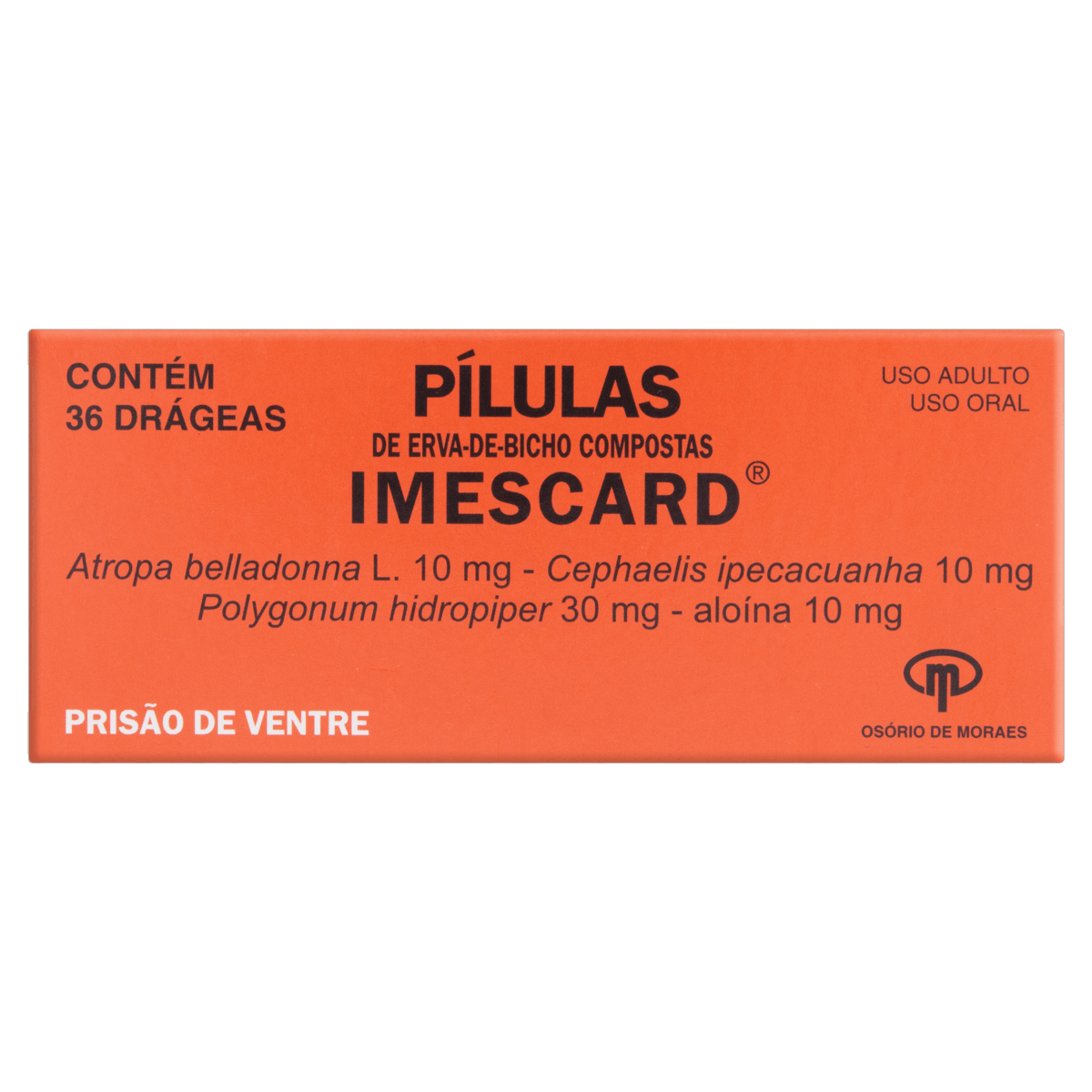 Pílulas Imescard 10 + 10 + 10 + 30mg 36 Drágeas