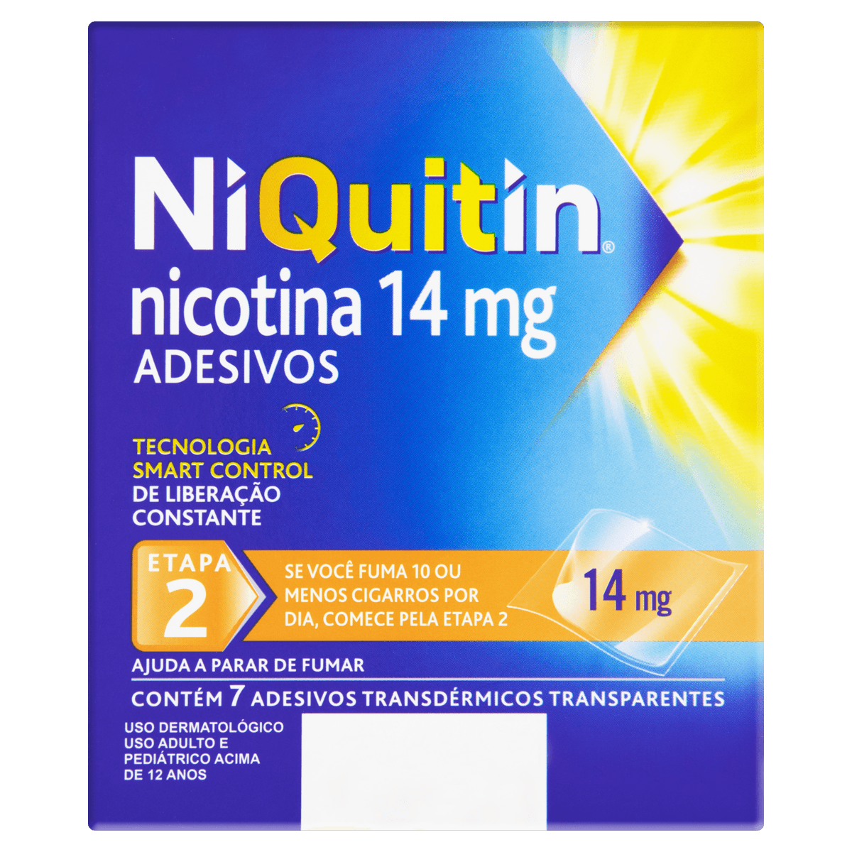 Niquitin 2 Etapa 14Mg Perrigo 7 Un Adesivos — Niquitin 2 Etapa Adesivos 14Mg 7Un