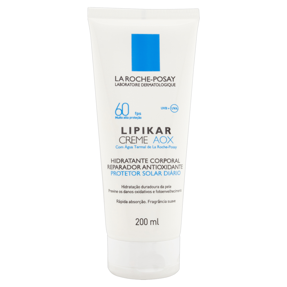 Creme Hidratante Corporal Lipikar AOX FPS 60 200ml La Roche-Posay Pele Seca e Sensível