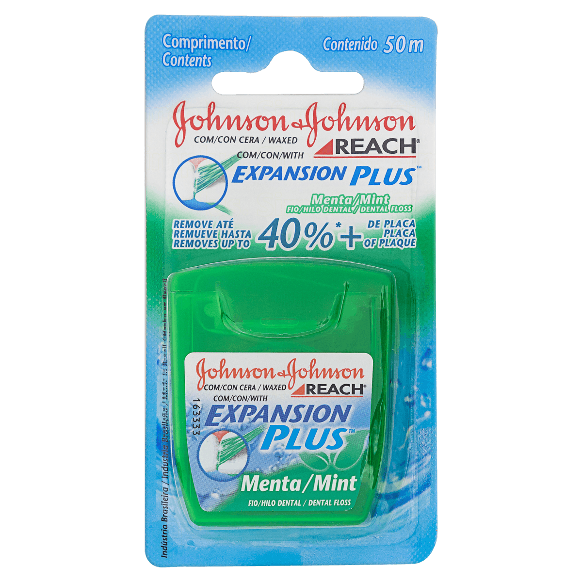 Fio Dental Reach Expansion Plus C/ 50 Metros Sabor Menta