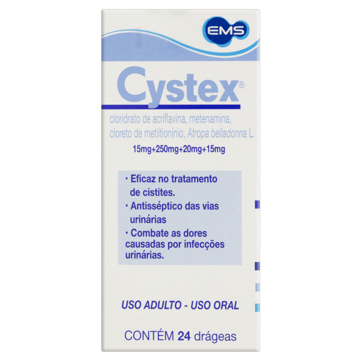 Cystex Ems - 24 Drágeas