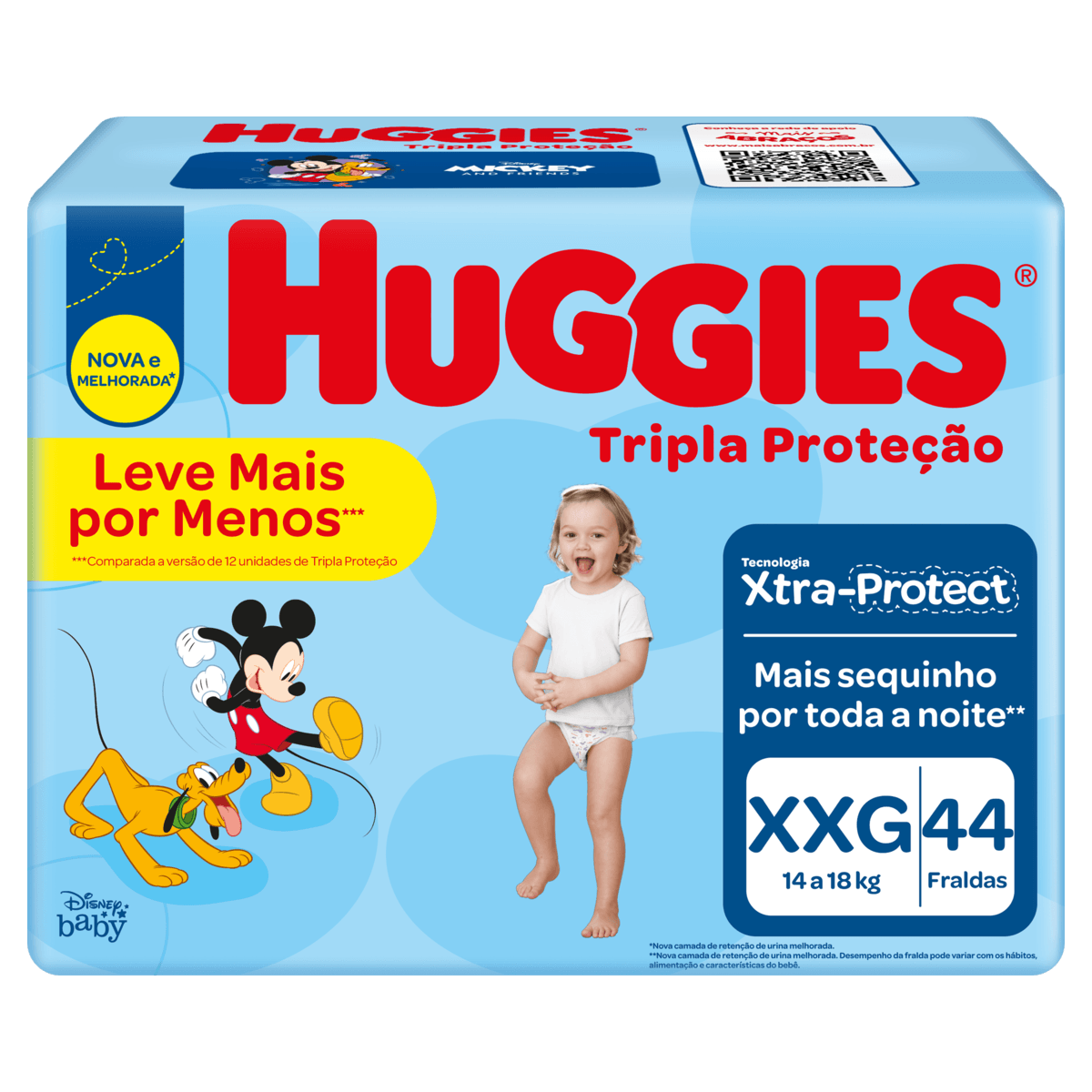 Fralda Huggies Tripla Proteção 44 unidades XXG