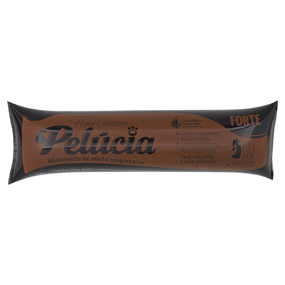 Alisante Henê Pelúcia Forte Preto 180g Embelleze