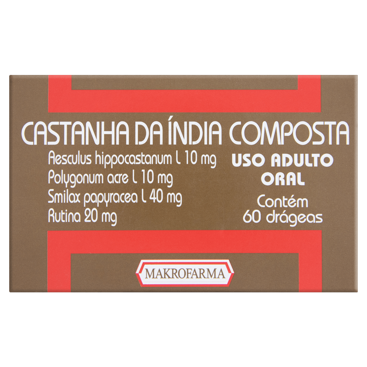 Castanha Da India Makro 60 Drágeas