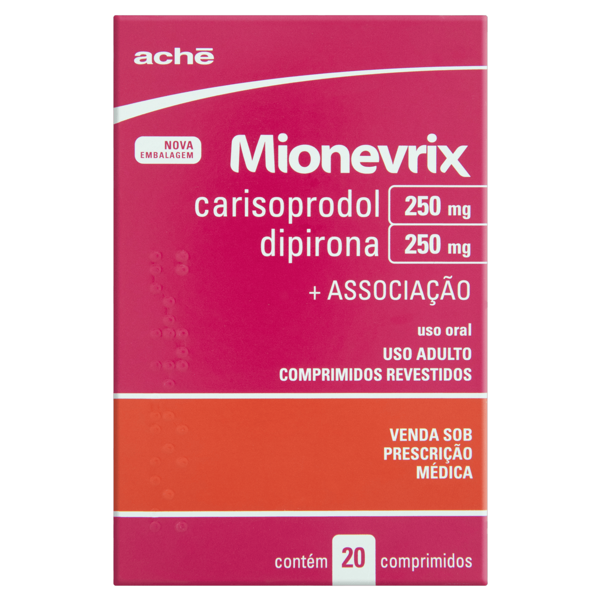 Mionevrix 250 + 100 + 50 + 250 + 1Mg 20 Comprimidos