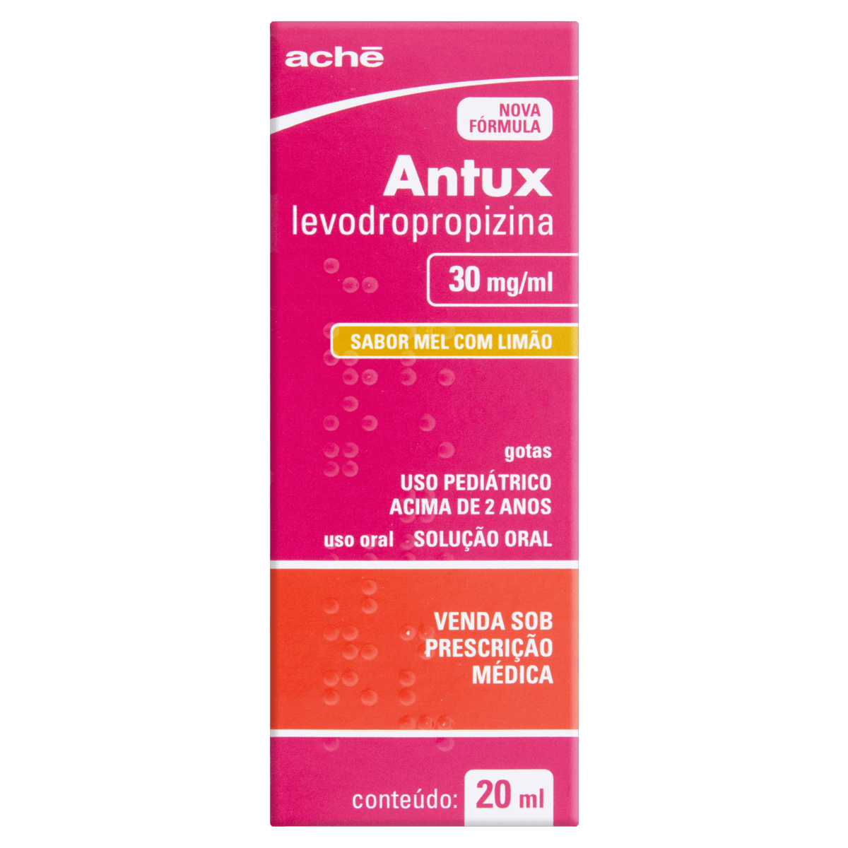 Antux 30Mg Solução Oral Gotas 20Ml — Antux 30Mg/Ml Mel Com Limão Caixa 20Ml Gotas Solução