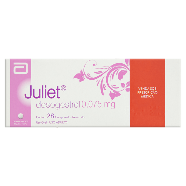Juliet 0,075mg 28 Comprimidos Revestidos - Abbott