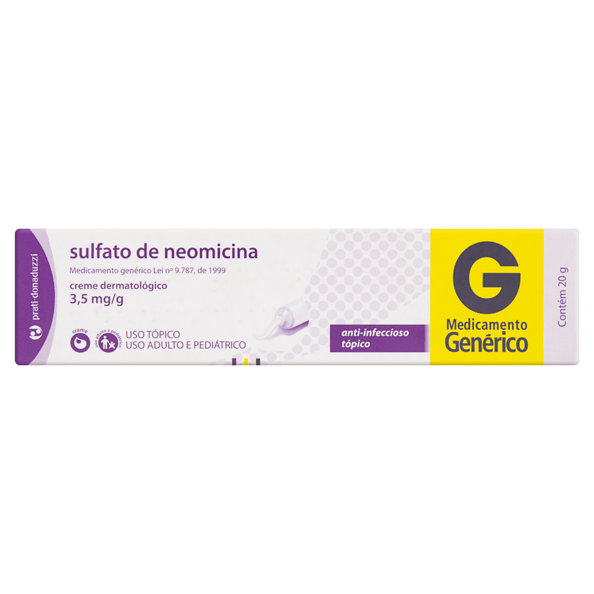 Sulfato De Neomicina 3,5Mg 20G Creme - Prati-Donaduzzi