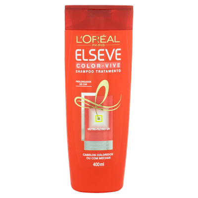 Shampoo Elseve Color-Vive para Cabelos Coloridos 400ml
