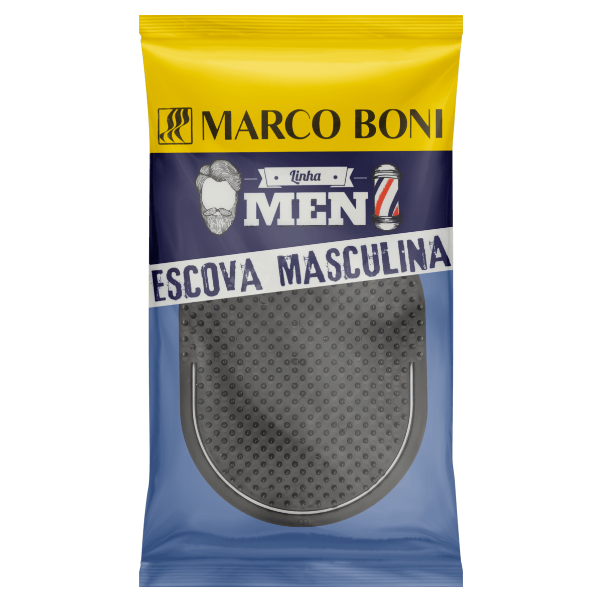 Escova Cabelo Pata Redonda para Cabelos Curtos Marcoboni