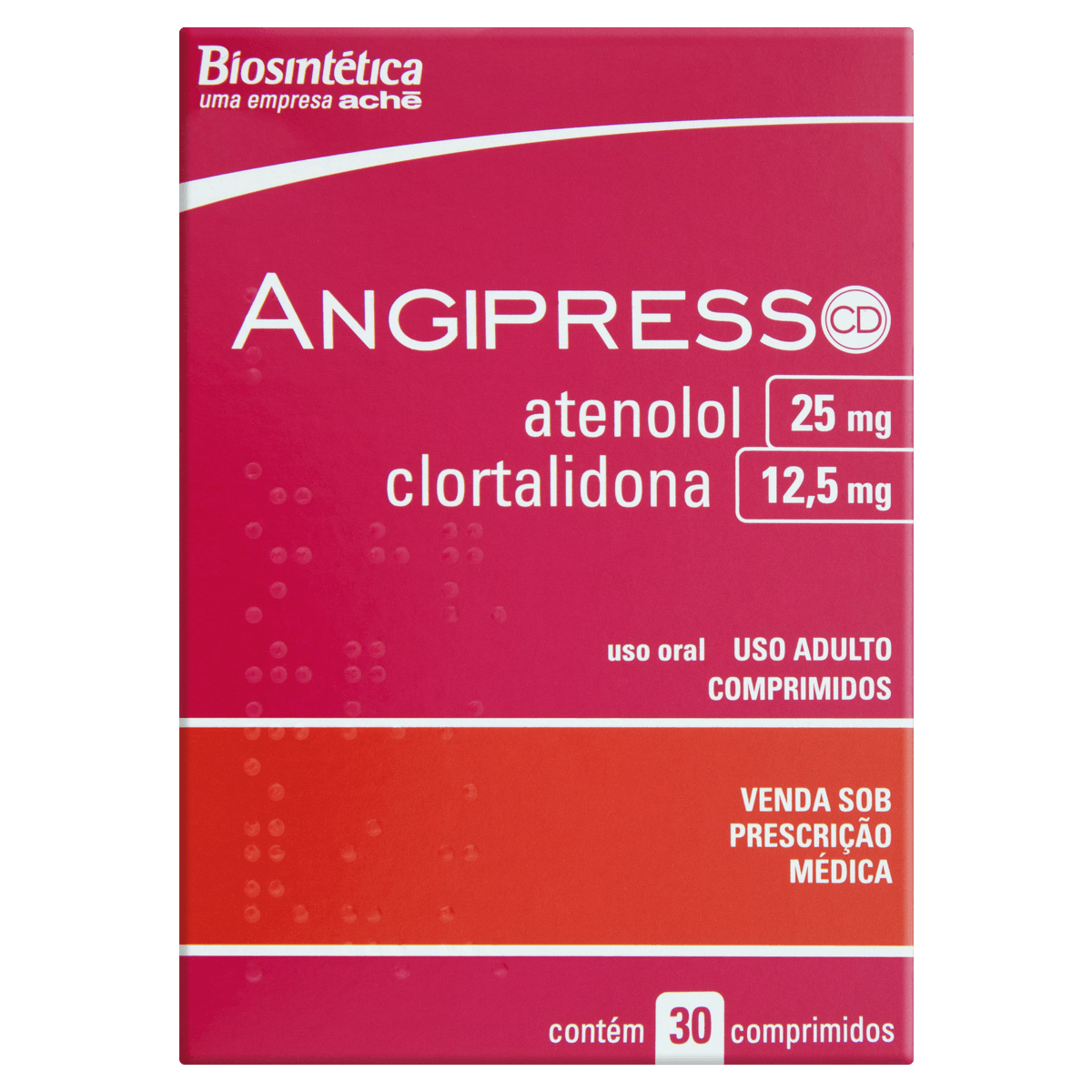 Angipress Cd 25 + 12,5Mg 30 Comprimidos