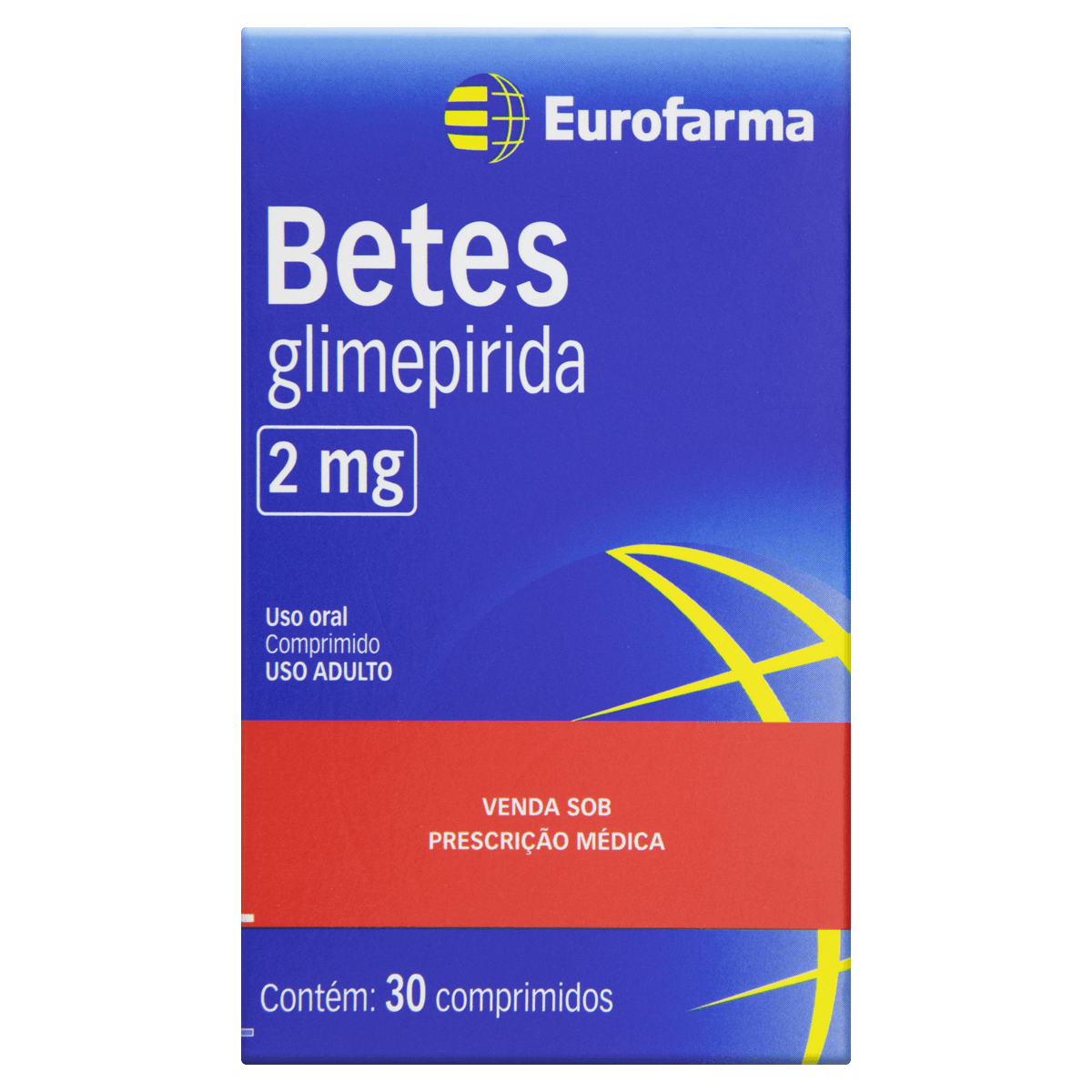 Betes 2Mg 30 Comprimidos - Eurofarma