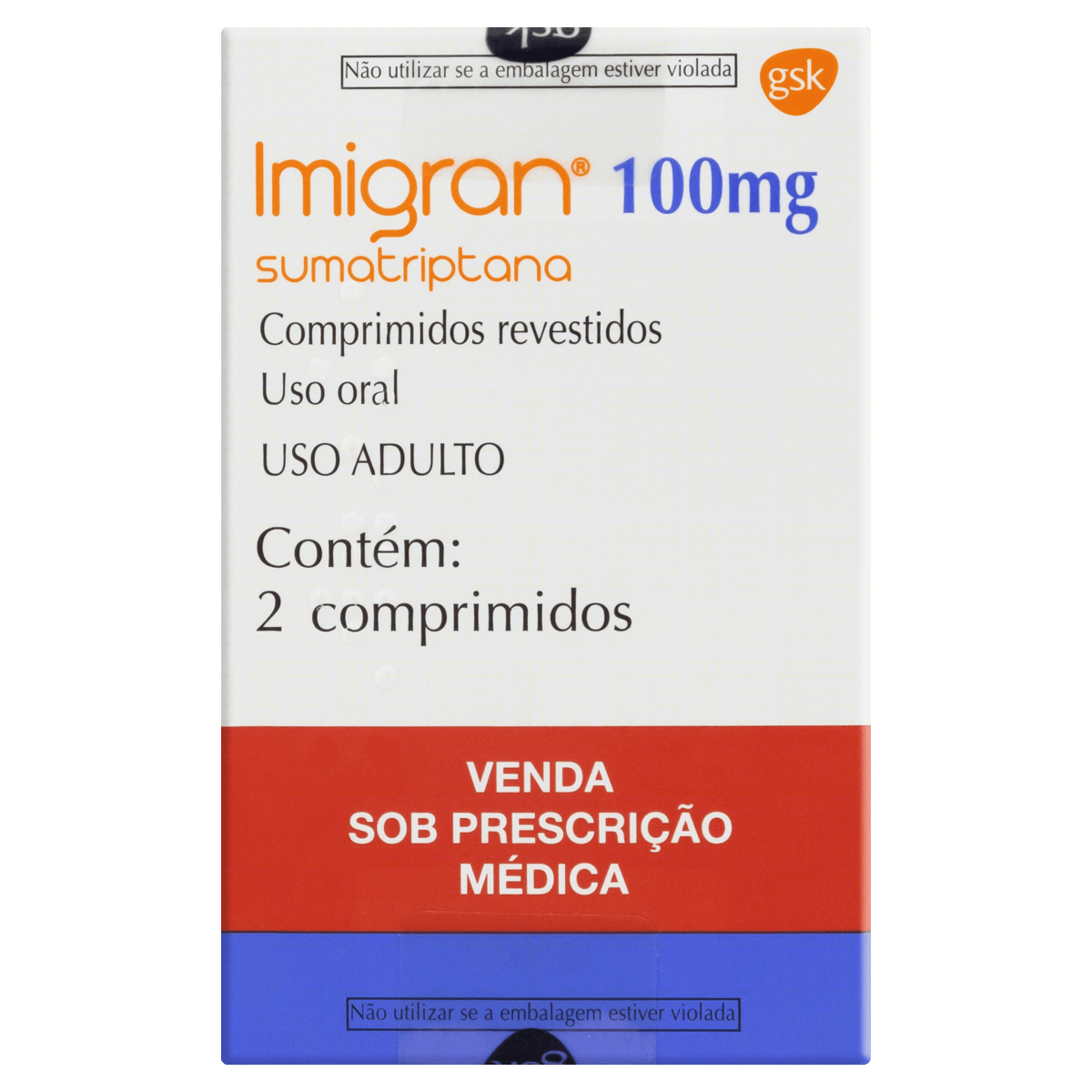 Imigranola 100Mg 2 Comprimidos