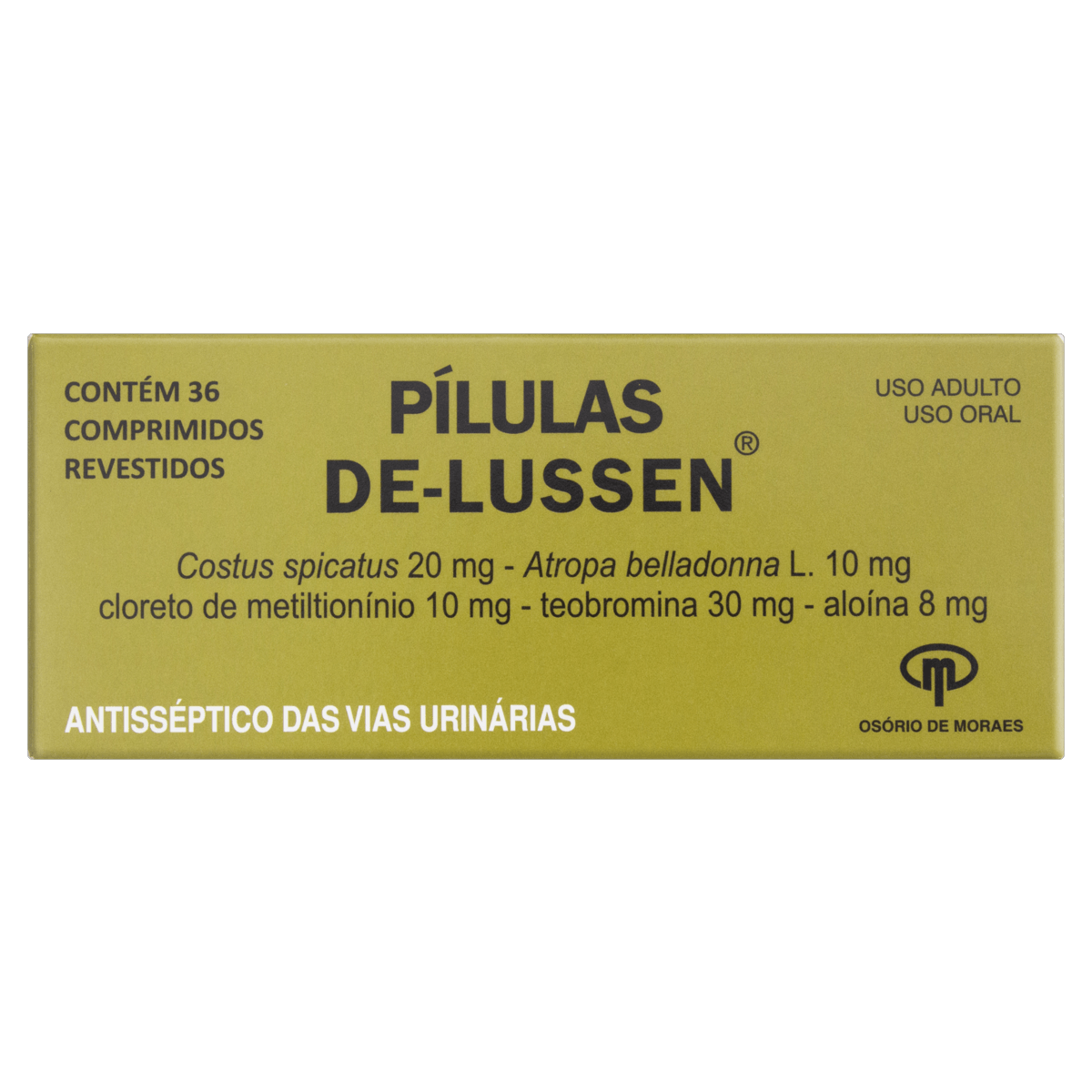 Pílulas Lussen Lussen 8 + 10 + 30 + 10 + 20Mg Drágeas 36 Unidades