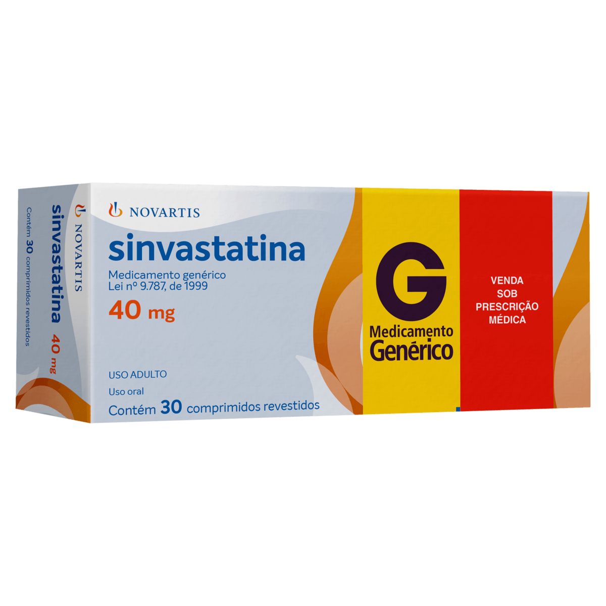 Sinvastatina 40Mg Sandoz 30 Comprimidos Revestidos