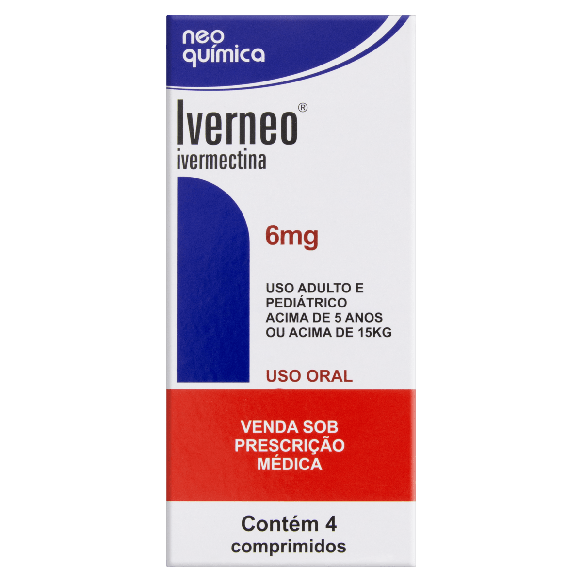 Antiparasitário Ivernectina 6Mg Neo Química Comprimido 2 Unidades