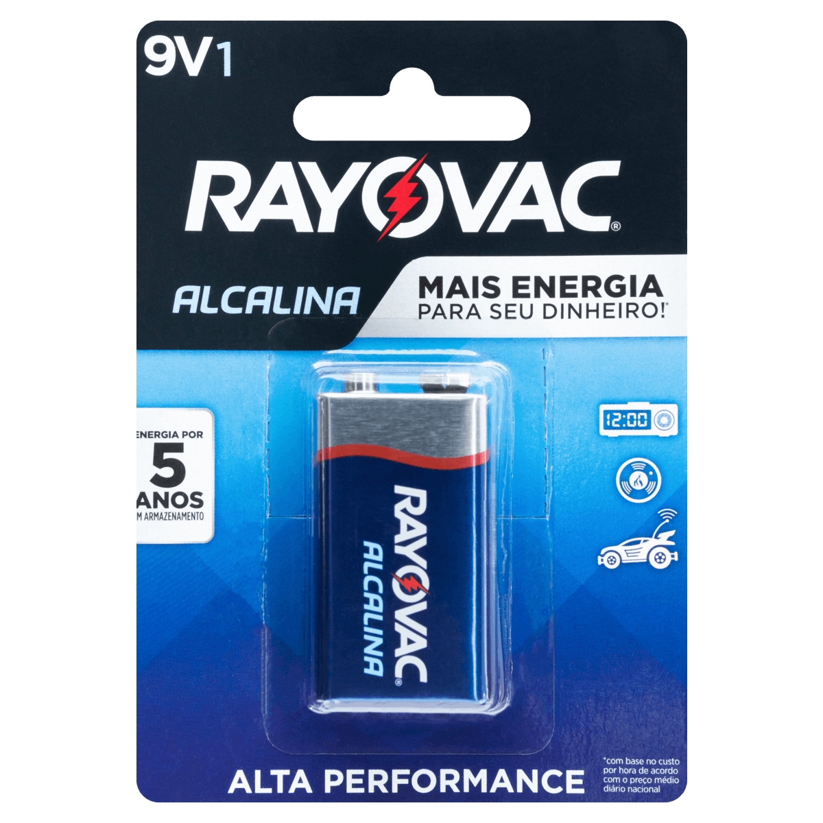 Bateria Alcalina Rayovac 9V