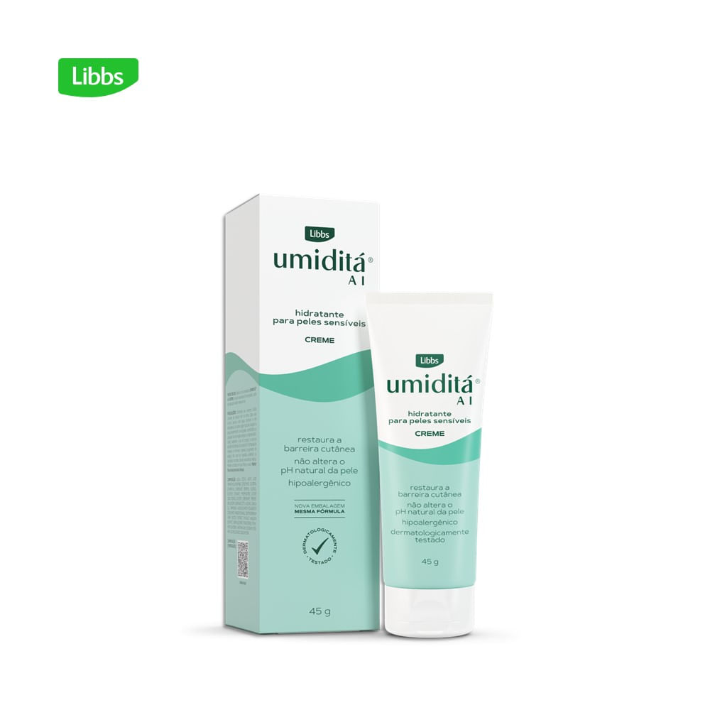 Creme Hidratante Ai para Peles Sensíveis Sem Fragrância 45g Umidita