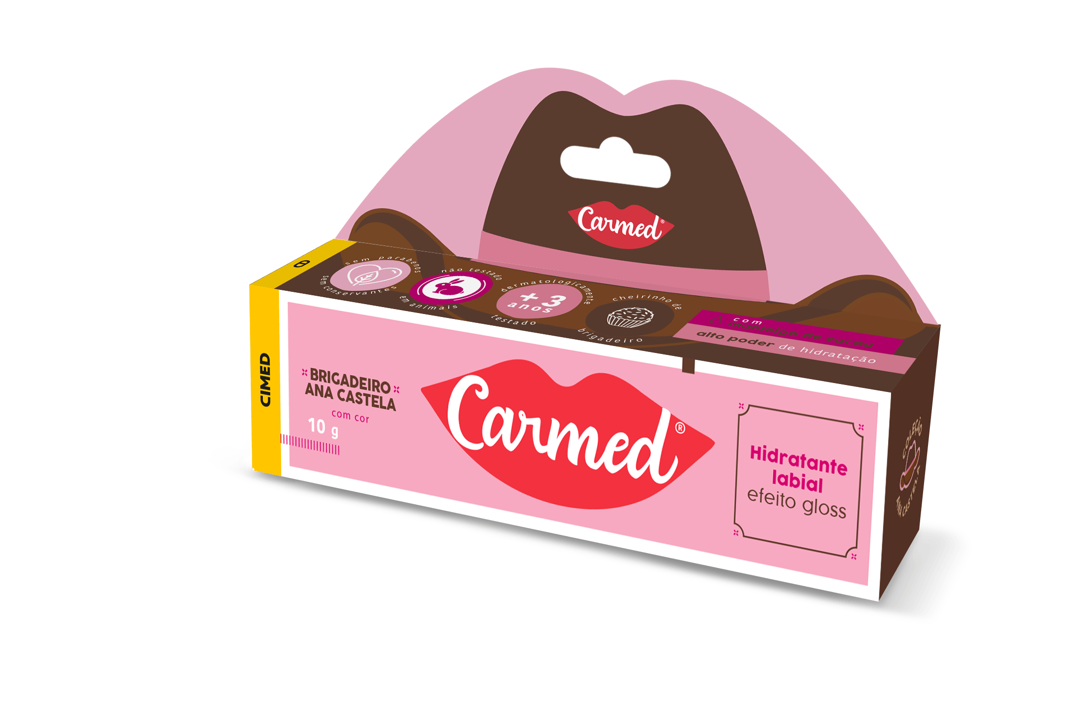 Hidratante Labial Carmed Ana Castela Brigadeiro - 10g - Imagem 2