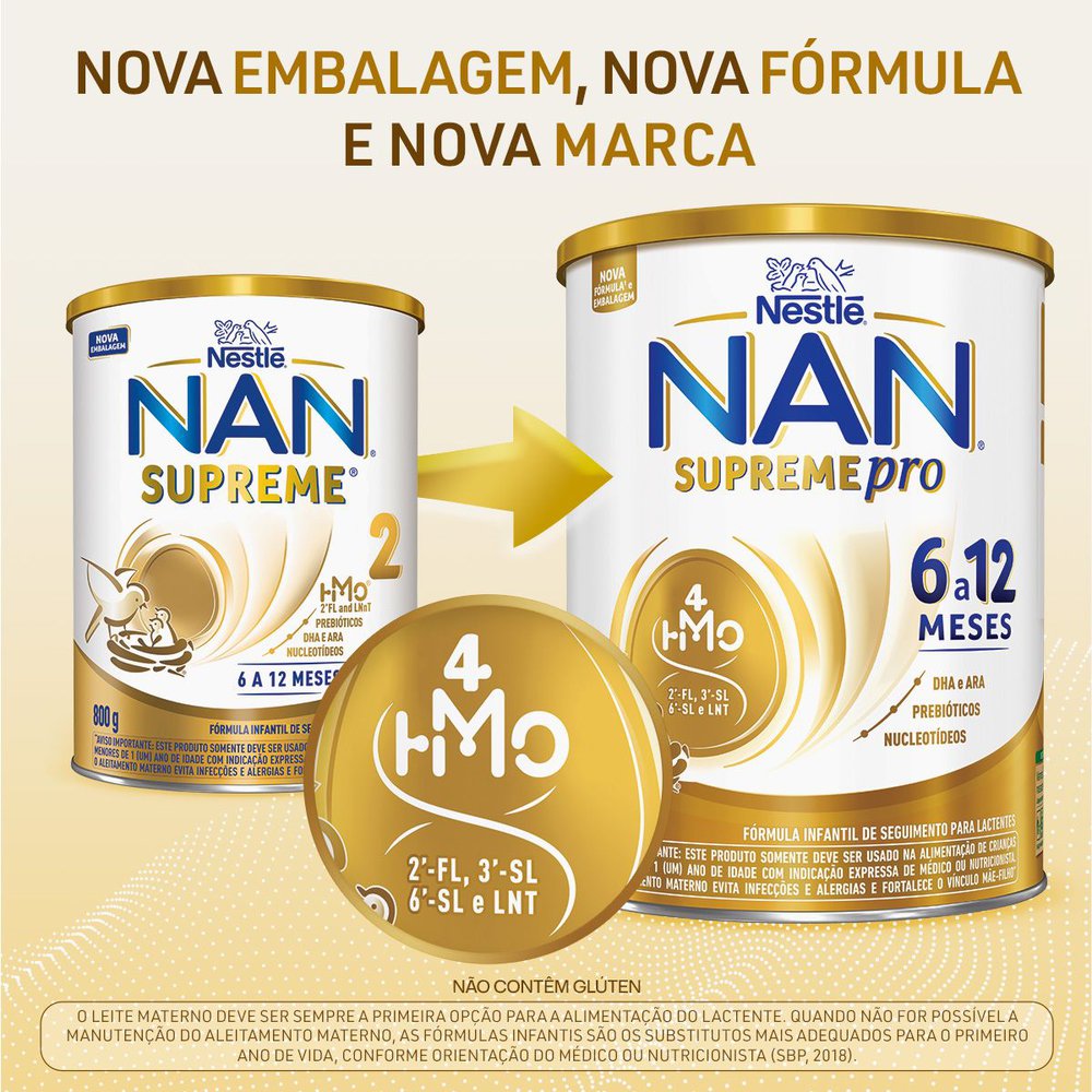 Fórmula Infantil Nan Supreme Pro Lactentes 6 a 12 Meses - 800g - Imagem 2