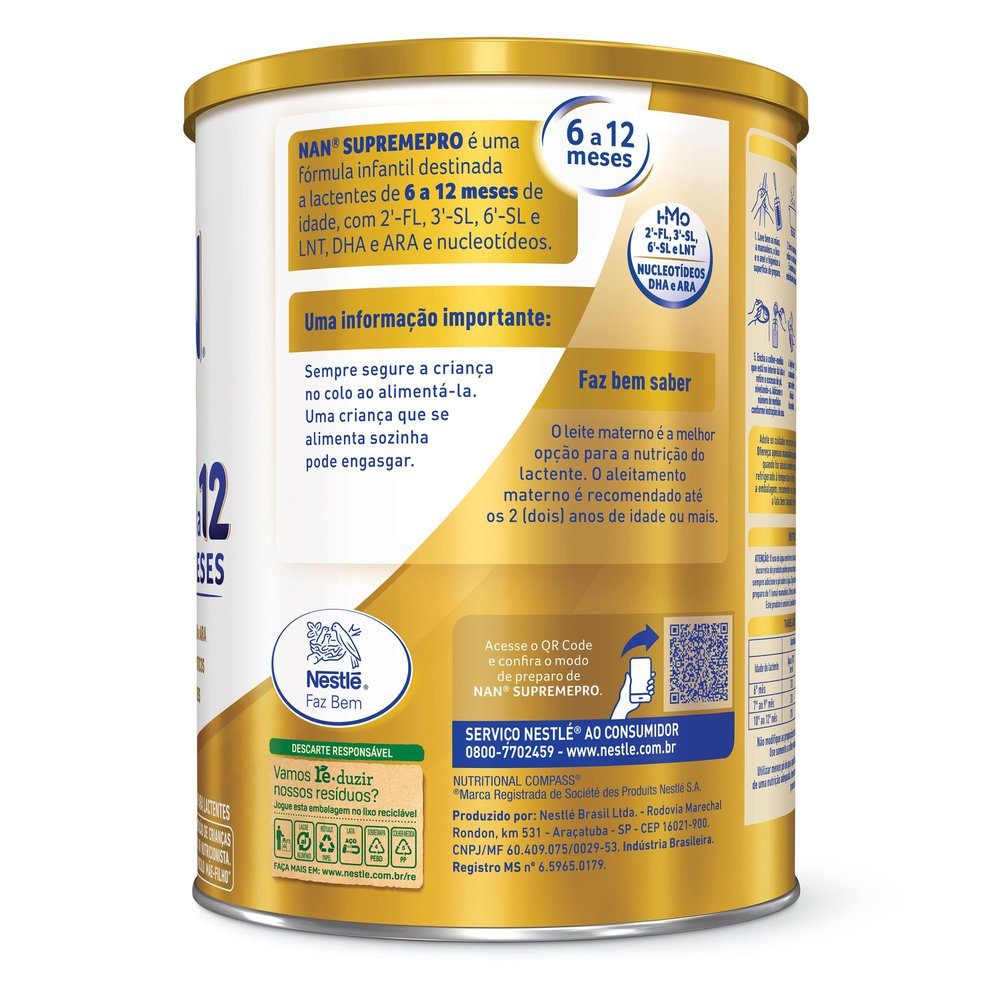 Fórmula Infantil Nan Supreme Pro Lactentes 6 a 12 Meses - 800g - Imagem 3