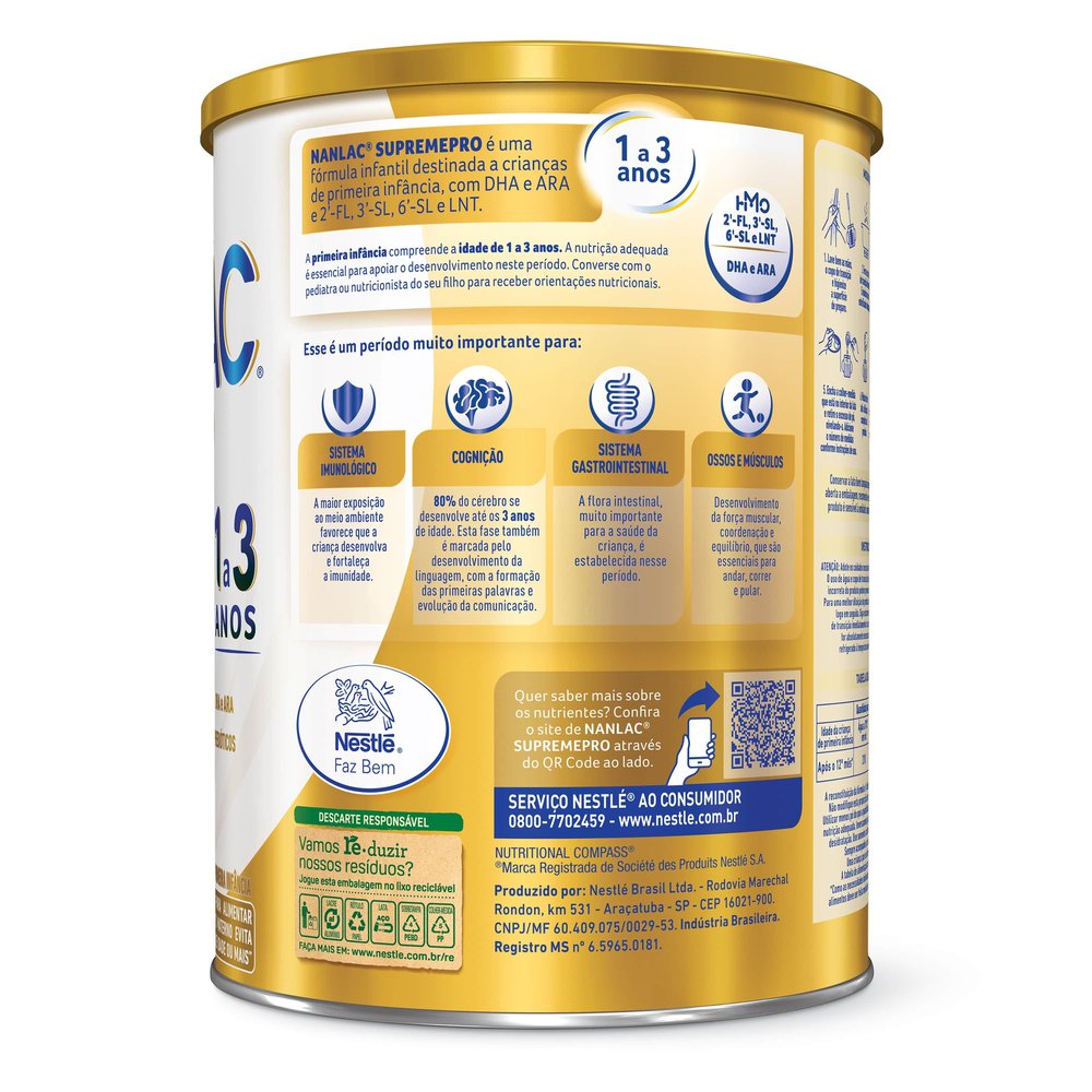 Fórmula Infantil Nanlac Supreme Pro Nestlé 800g - Imagem 6