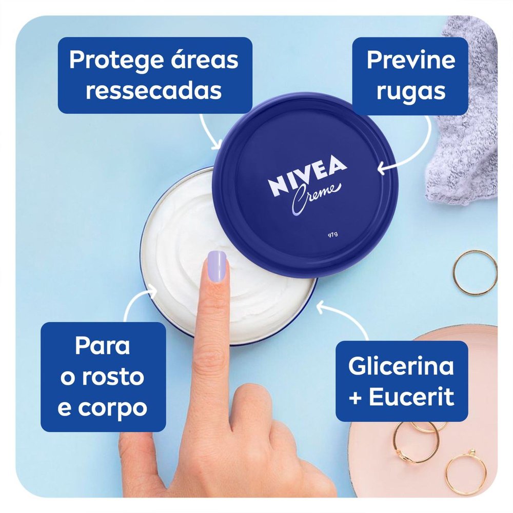 NIVEA Creme Hidratante Lata 97g - Imagem 4