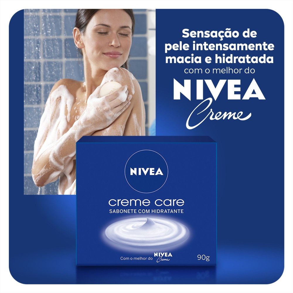 NIVEA Sabonete em Barra Creme Care Promo 6 uni 90g - Imagem 2