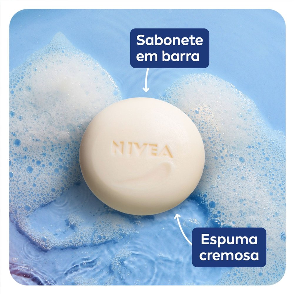 NIVEA Sabonete em Barra Creme Care Promo 6 uni 90g - Imagem 4