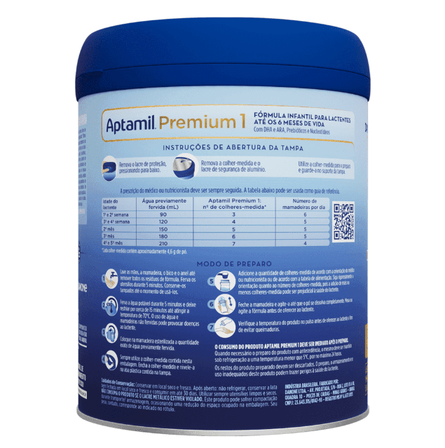 Fórmula Infantil Aptamil Premium 1 - 800g - Imagem 2