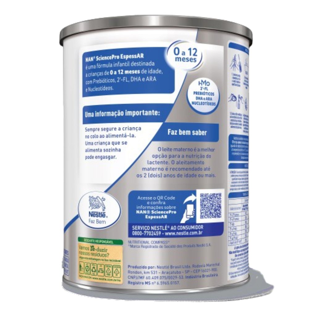 Fórmula Infantil NAN SCIENCE PRO EspessAR HMO 800g - Imagem 4