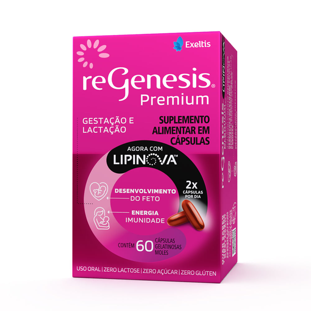 Suplemento Alimentar Gestante Regenesis Premium Exeltis 600mg Cápsula 60 Unidades