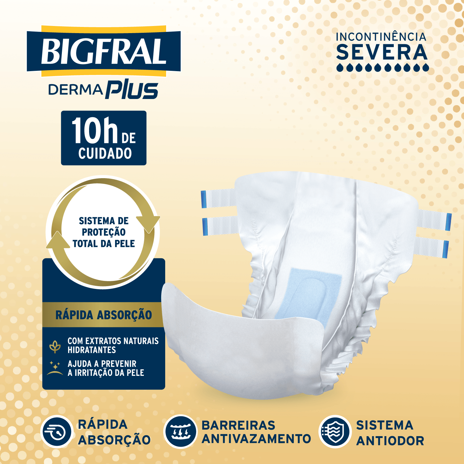 Fralda Bigfral Derma Plus Econômica M - 18 Unidades - Imagem 5