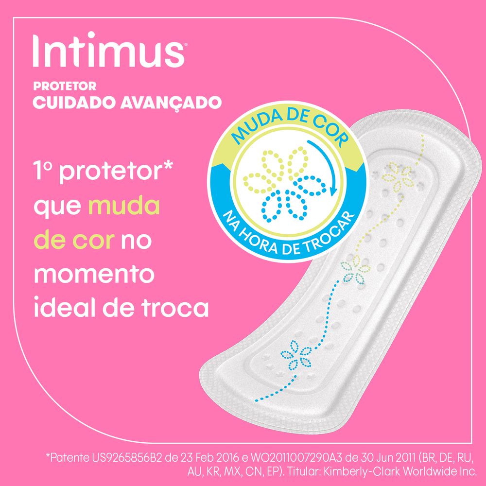 Protetor Diário Intimus® com indicador de troca - 40 un - Imagem 2
