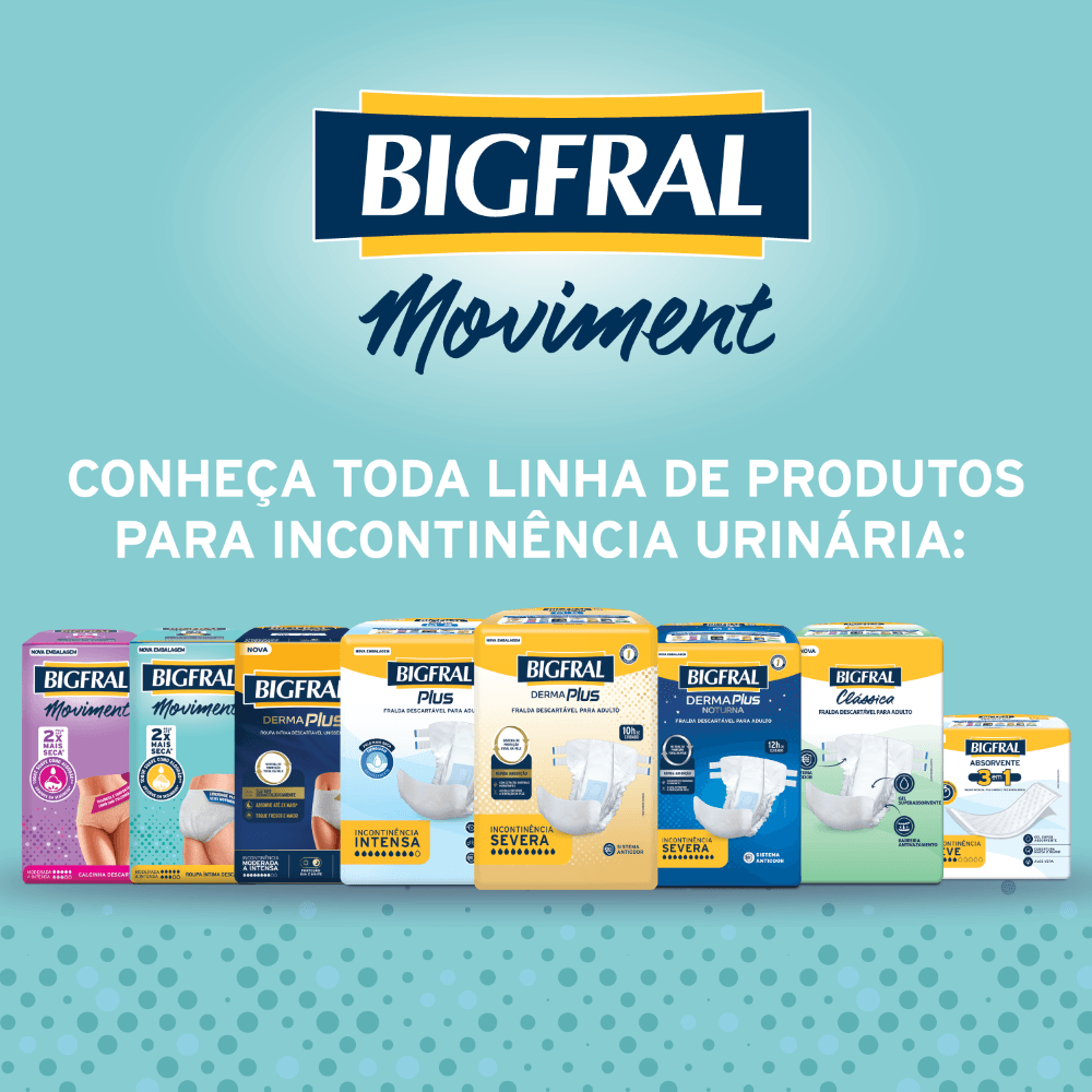 Roupa Íntima Descartável Unissex Bigfral Moviment G/XG - 7 Unidades - Imagem 7