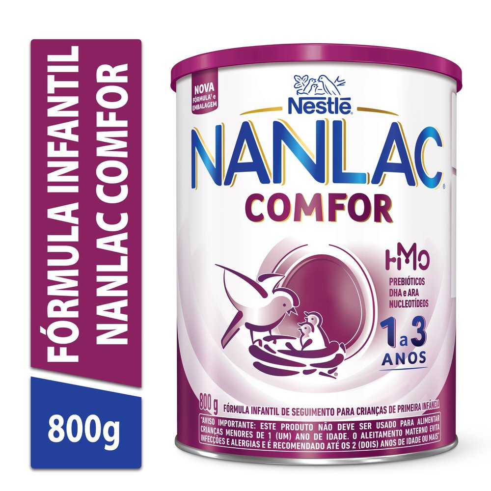 Fórmula Infantil para Lactentes Nanlac Comfor Lata 800g - Imagem 2