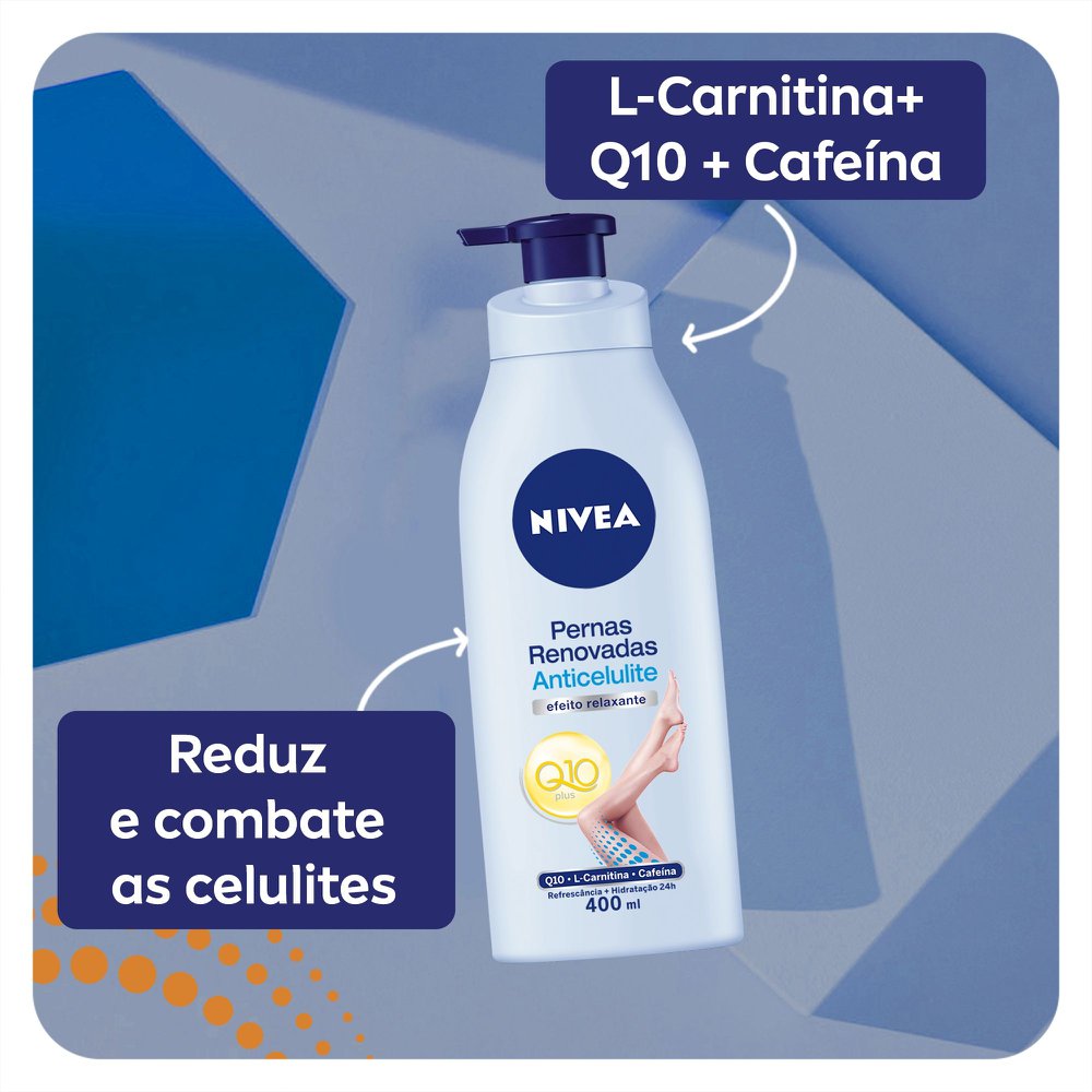 Creme Hidratante Nivea Pernas Renovadas Anti Celulite 400Ml - Nivea Body - Imagem 5