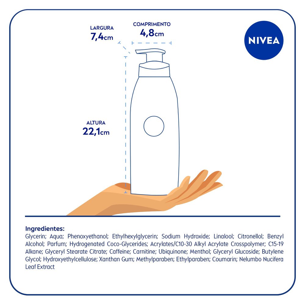 Creme Hidratante Nivea Pernas Renovadas Anti Celulite 400Ml - Nivea Body - Imagem 7