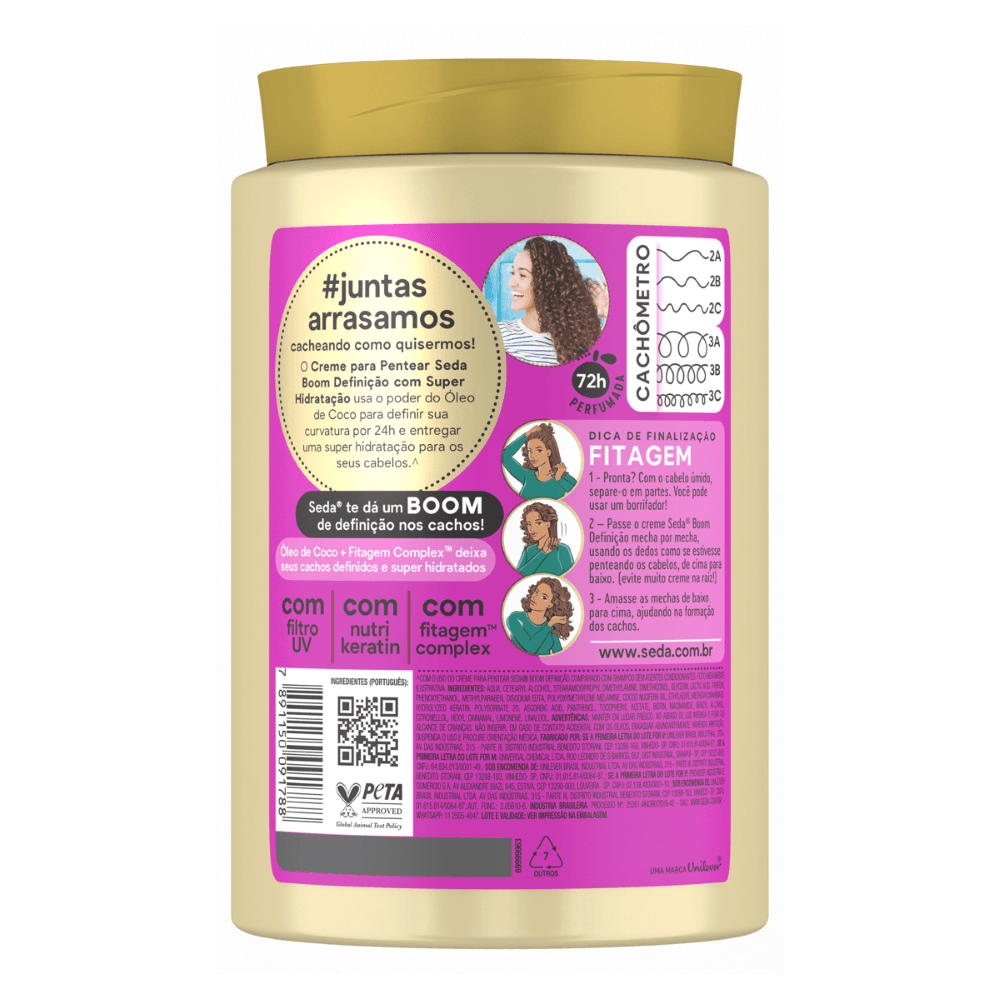 Creme para Pentear Seda Boom Definição - 1kg - Imagem 2
