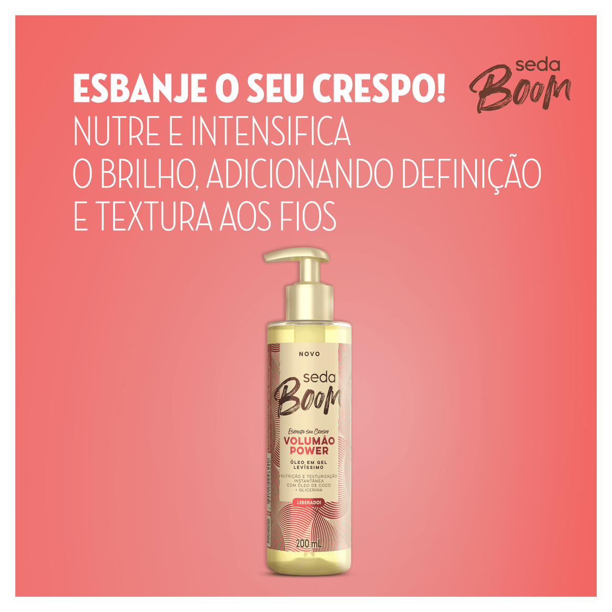 Óleo Gel Seda Boom Volumão Power Pump - 190ml - Imagem 4