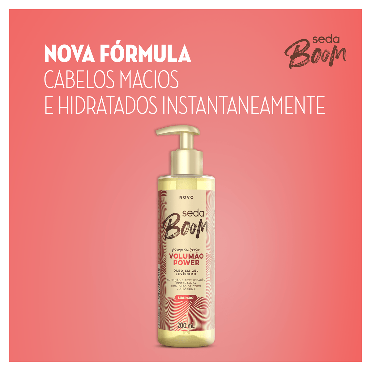 Óleo Gel Seda Boom Volumão Power Pump - 190ml - Imagem 5