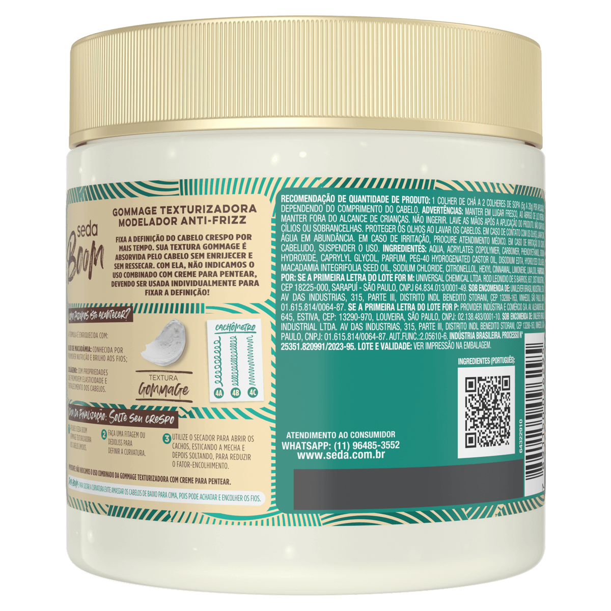 Modelador Antifrizz 4ABC Seda Boom - 500g - Imagem 2