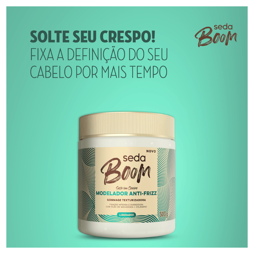 Modelador Antifrizz 4ABC Seda Boom - 500g - Imagem 4