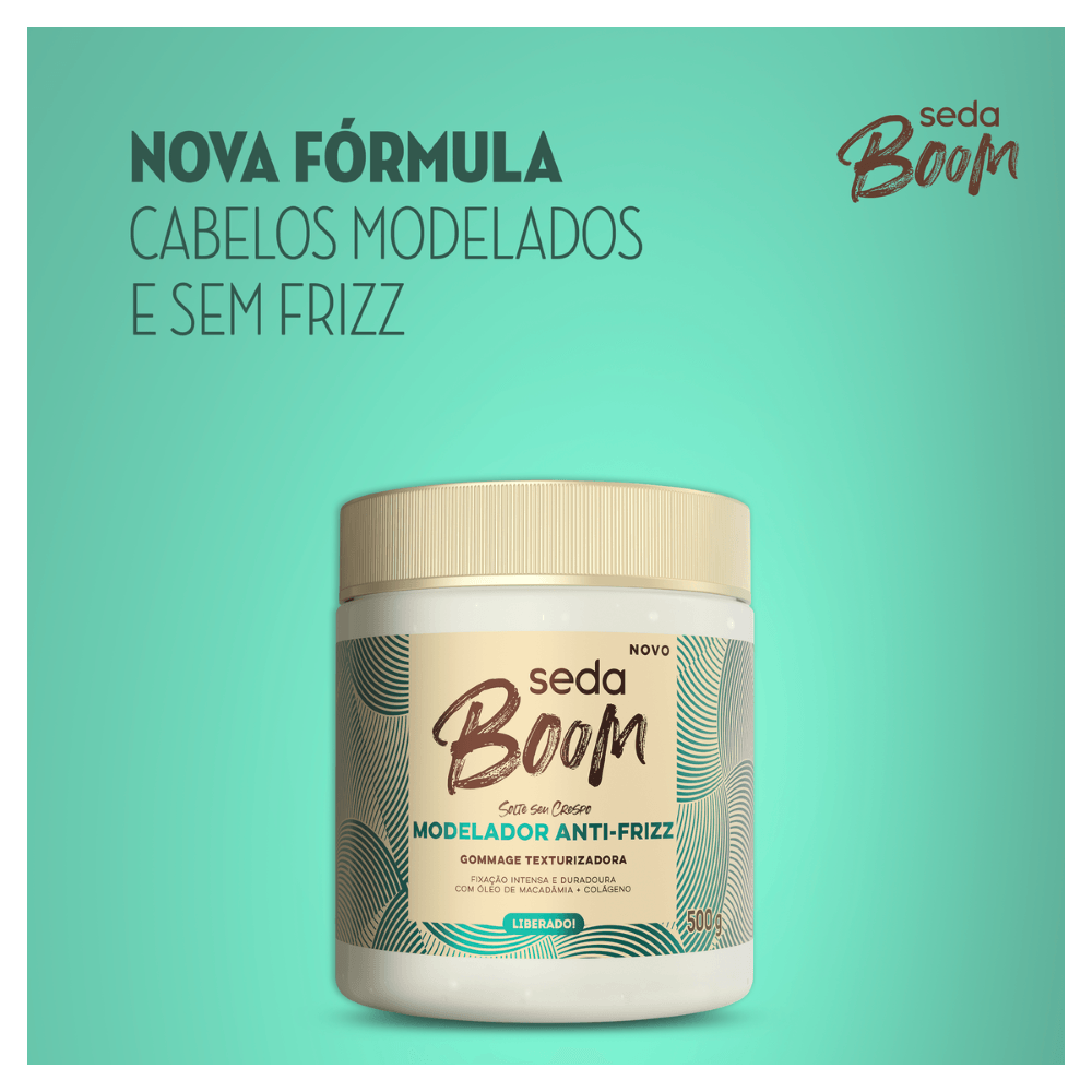 Modelador Antifrizz 4ABC Seda Boom - 500g - Imagem 5